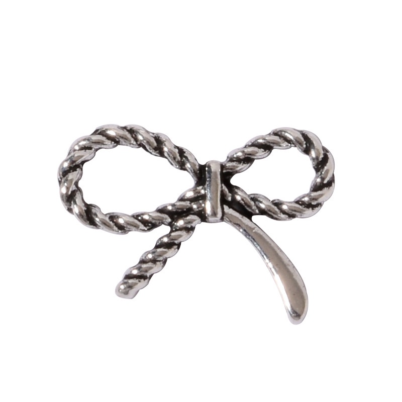 Phụ kiện trang trí móng hợp kim cổ điển / Dễ thương Rogue Rabbit Heart Flower Bow Trang trí móng tay nghệ thuật