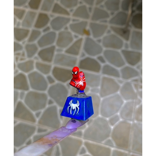 Nút bàn phím cơ_keycap artisan Spiderman