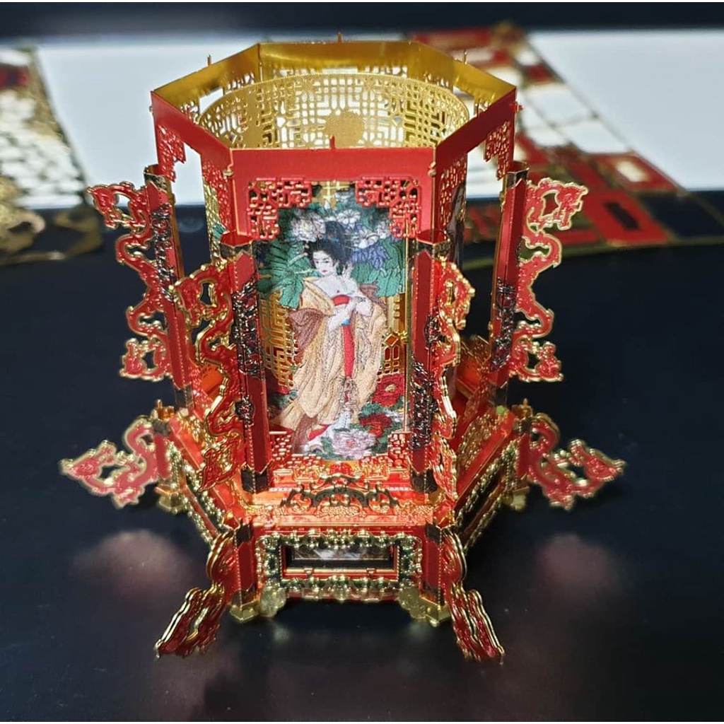 Mô Hình Kim Loại Lắp Ráp 3D Piececool Đèn Lồng Đám Cưới-