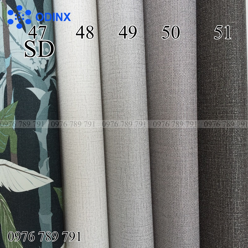Giấy Dán Tường Hàn Quốc Phòng Ngủ Cao Cấp Lụa Không Keo Trơn 1 Màu Dày Đẹp Khổ 106cm ODINX