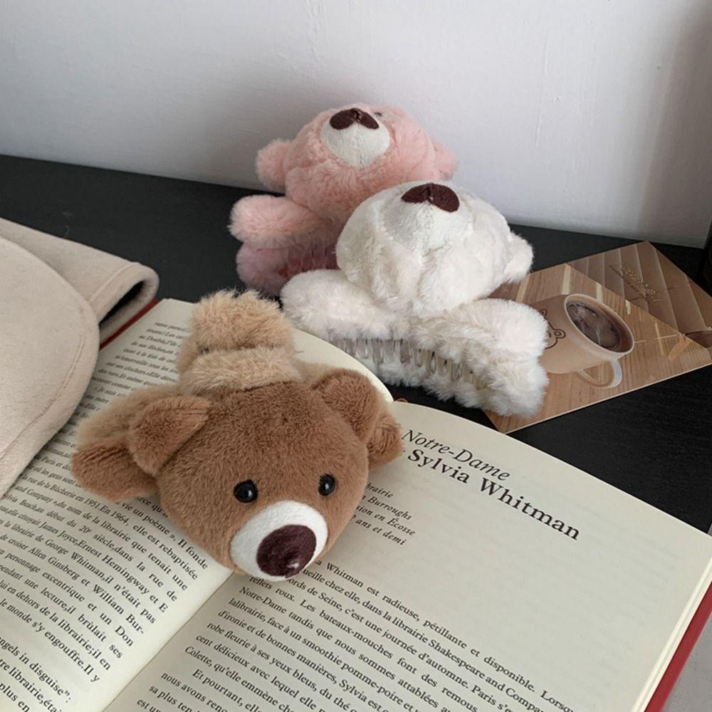 ANEMONE Kẹp Tóc Hình Cá Mập Hoạt Hình Nhồi Bông Sáng Tạo Cho Nữ