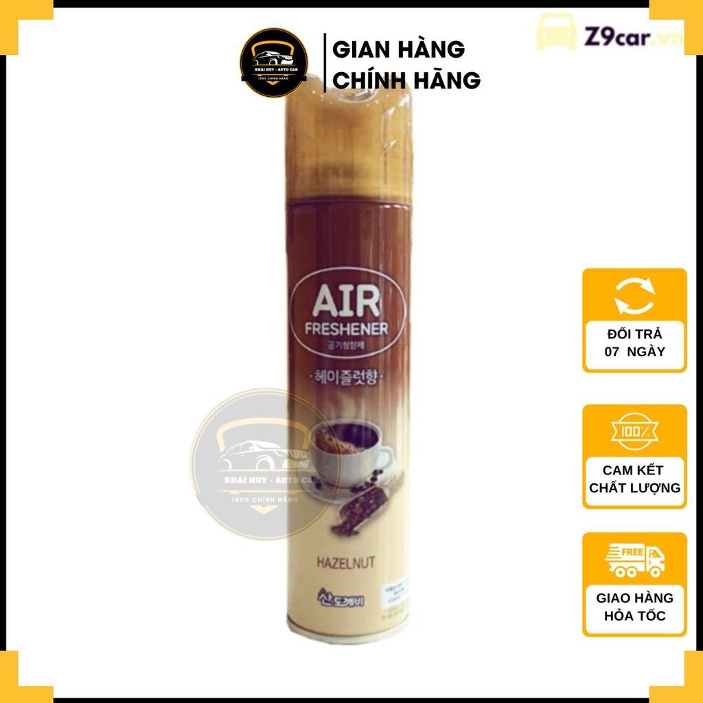 NƯỚC HOA XỊT PHÒNG SANDOKKAEBI 370ML HƯƠNG HAZELNUT - nước hoa ô tô hương cafe sữa - chai xịt cafe sữa hàn quốc air