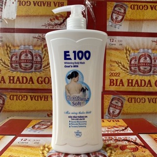 SỮA TẮM E100 SILKY trắng 800ml