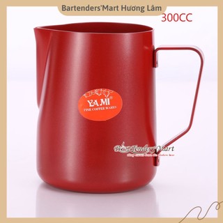 Ca Đánh Sữa YaMi 300ml Màu Đỏ – Teflon milk pitcher