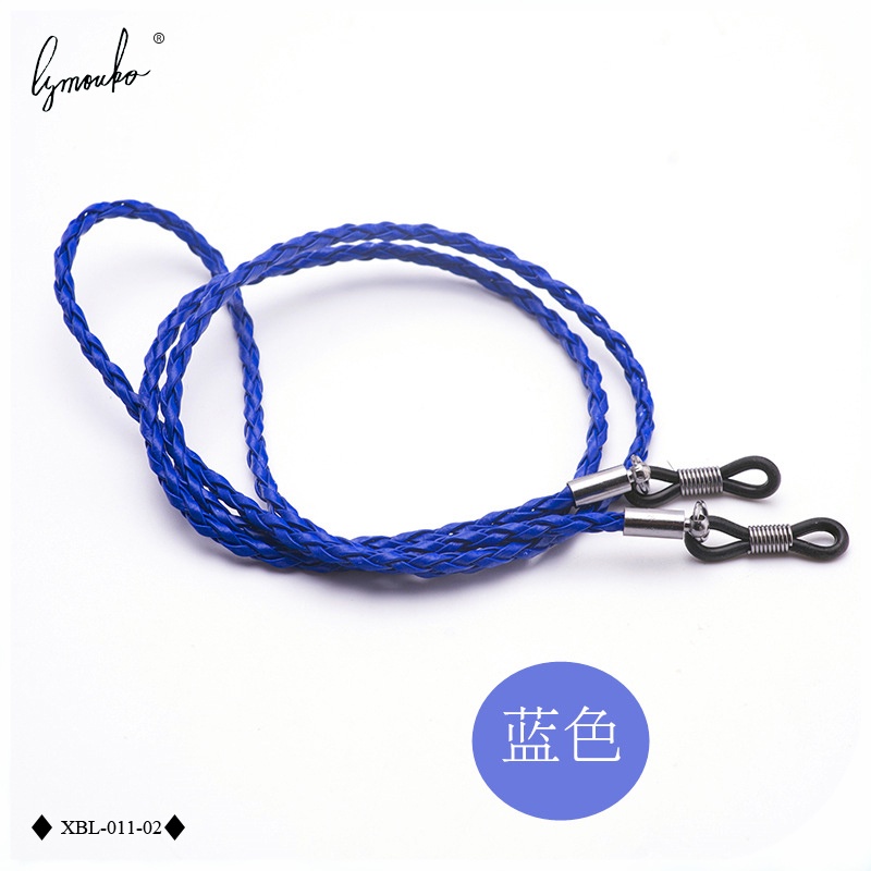 Dây Đeo Kính Mát Bằng Da Silicon Dày Dặn Chống Trượt Kèm Móc Cài Silicone Cho Nam