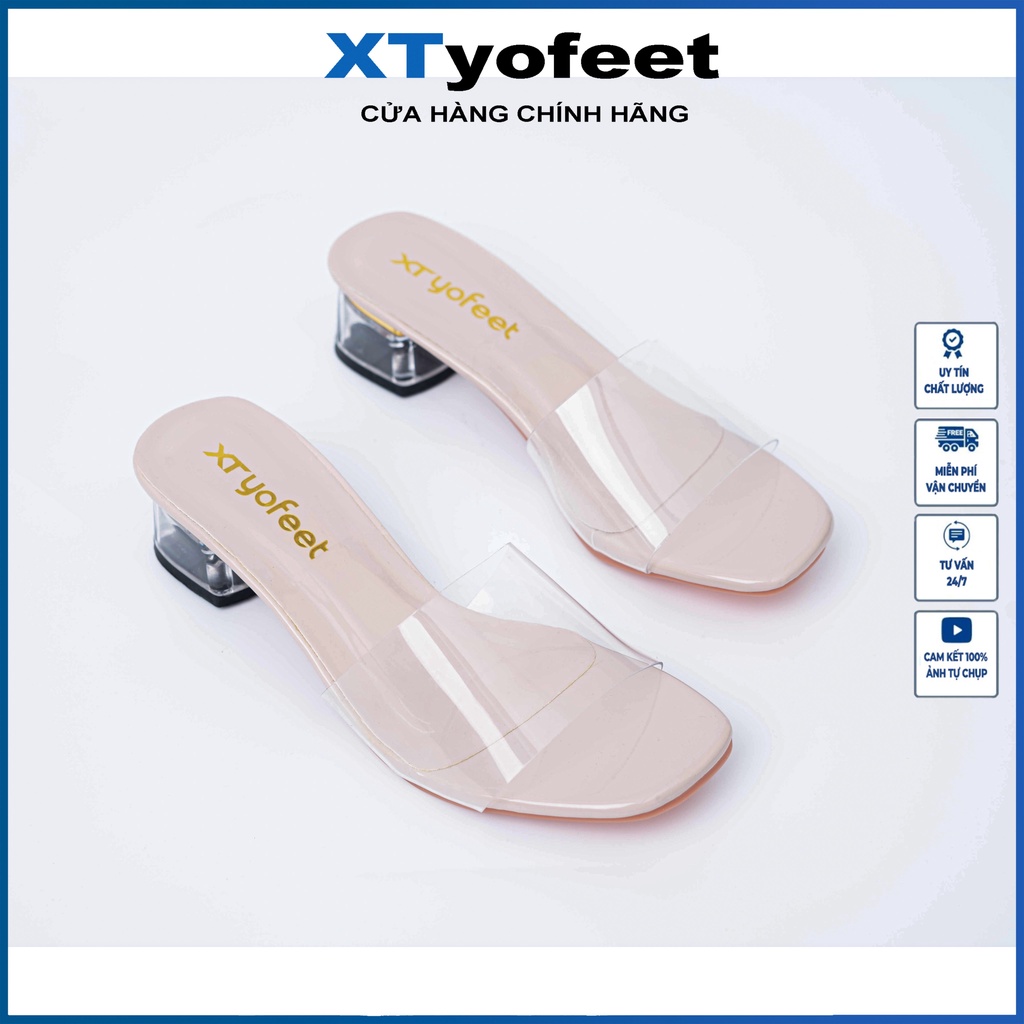 [ TẶNG QUÀ ] Déo gót nữ quai trong cao 5CM- 7CM Thương Hiệu XT YOFEET
