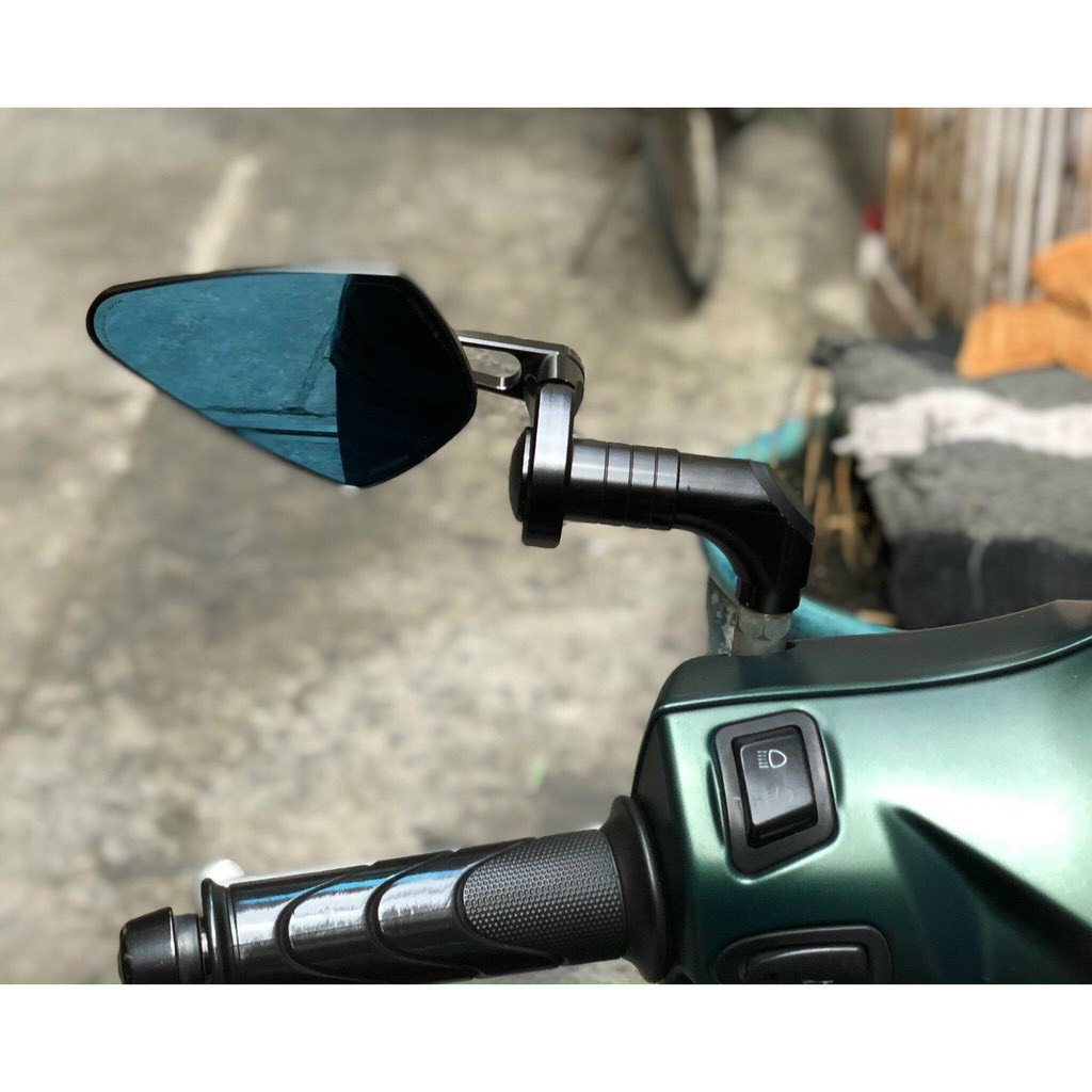 Gương chiếu hậu Hình Thoi và Hình Tròn Motogadget M.view Hàng Nhôm Cao Cấp Tràn Viền