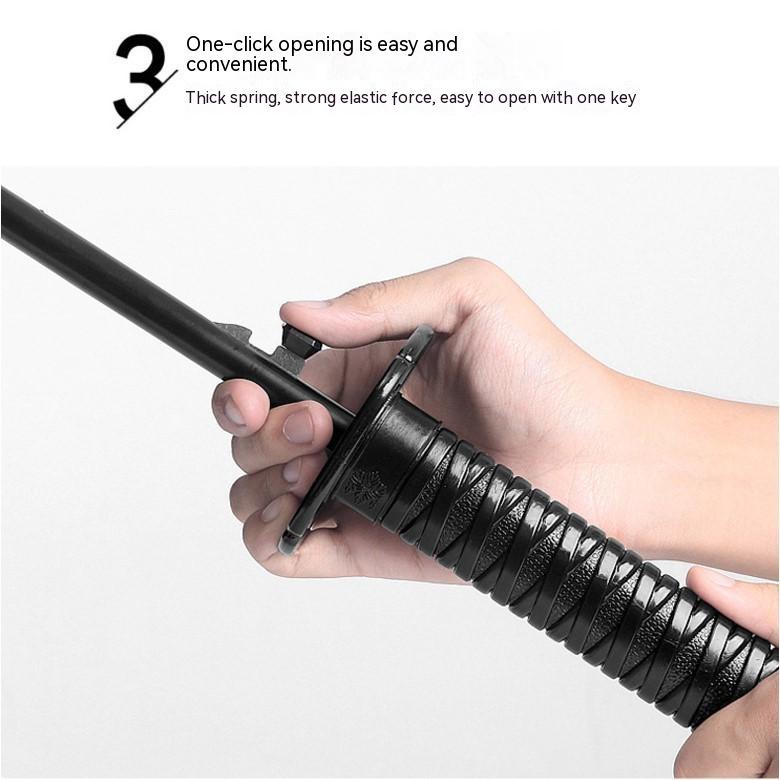 Dù Tự Động Tay Cầm Dài Hình Cây Kiếm samurai Độc Đáo Sáng Tạo
