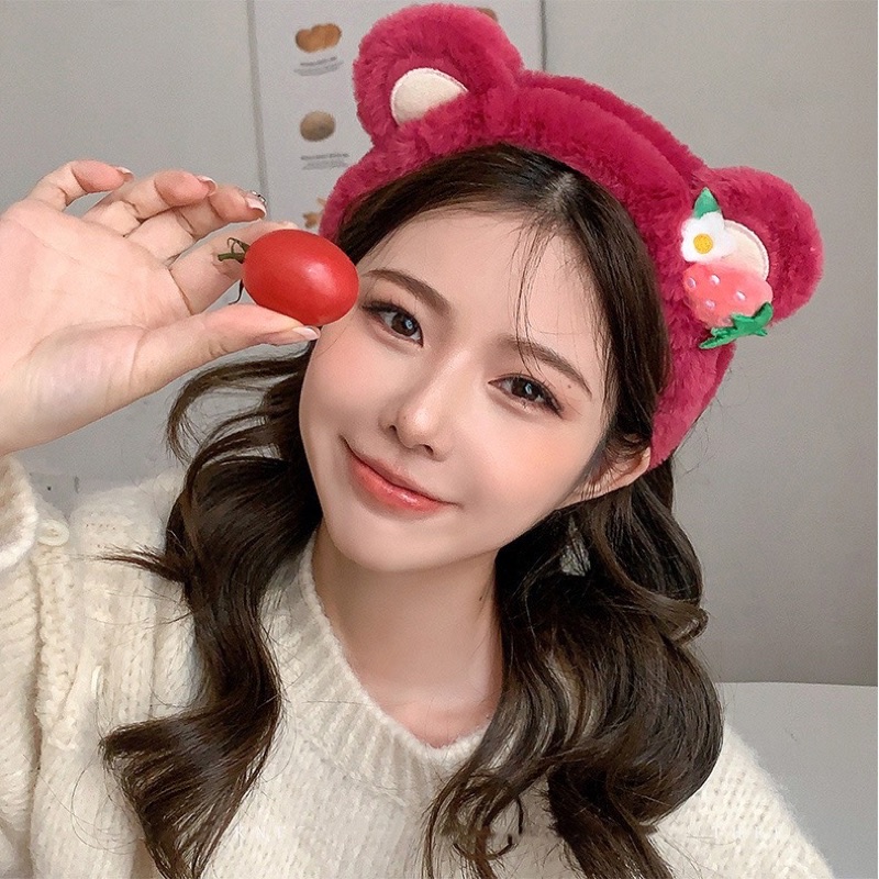 Băng đô/Cài tóc/Scrunchie gấu dâu Lotso nhiều màu sắc dễ thương