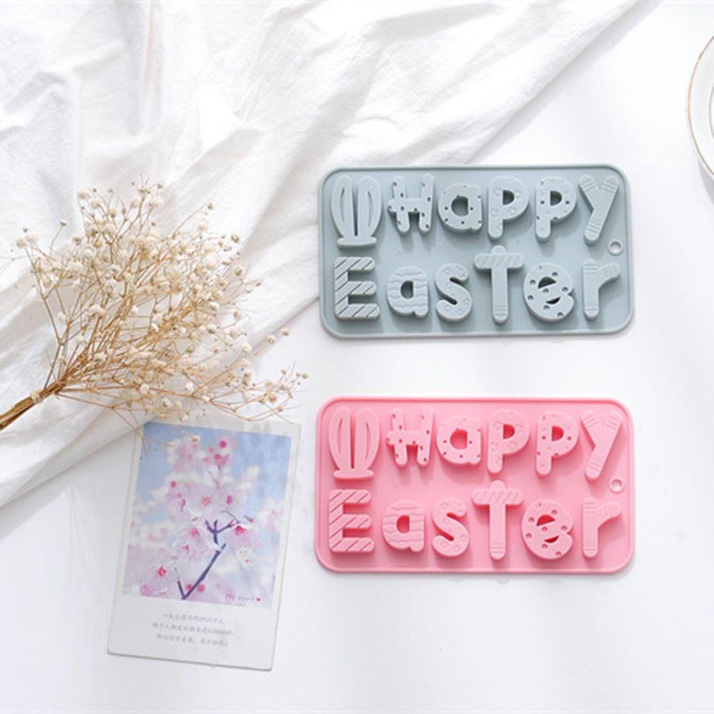 YOLA Khuôn Làm Bánh Chữ Happy Easter Handmade