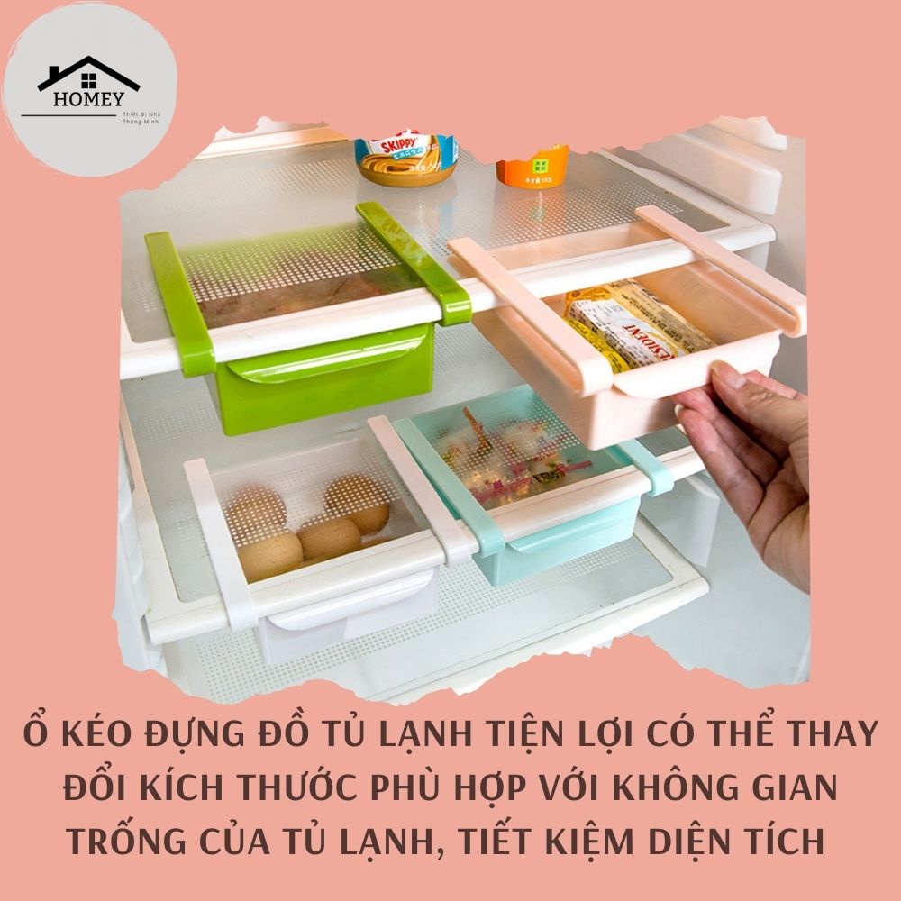 Homey - Khay Kệ Treo Tủ Lạnh - Bền &amp; Đa Năng &amp; Tiện Lợi - Tiết Kiệm Không Gian - Giao Màu Ngẫu Nhiên