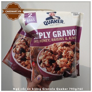 Granola quaker 973g - ngũ cốc ăn kiêng siêu tiết kiệm chỉ 250k