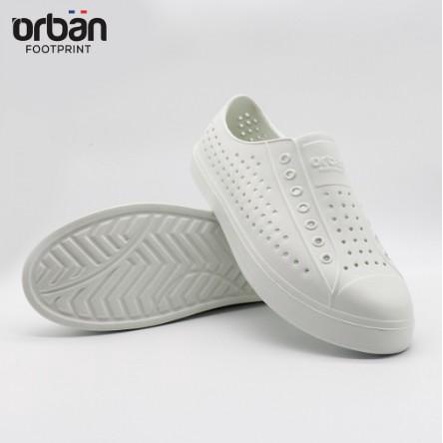 Giày đi mưa - giày nhựa Urban chống nước siêu nhẹ màu trắng full