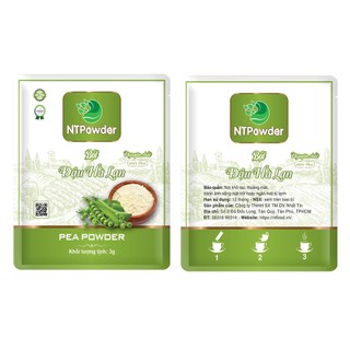 Bột đậu hà lan sấy lạnh ntpowder gói 3gr - nhất tín food