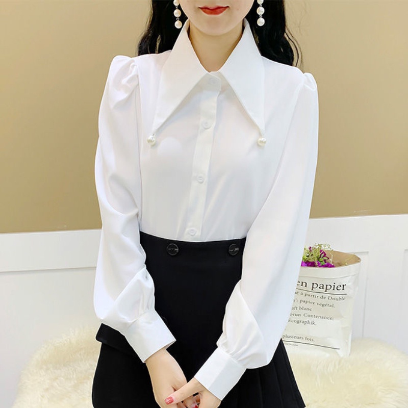 Áo Sơ Mi Trắng Tay Dài Thời Trang Công Sở 2023