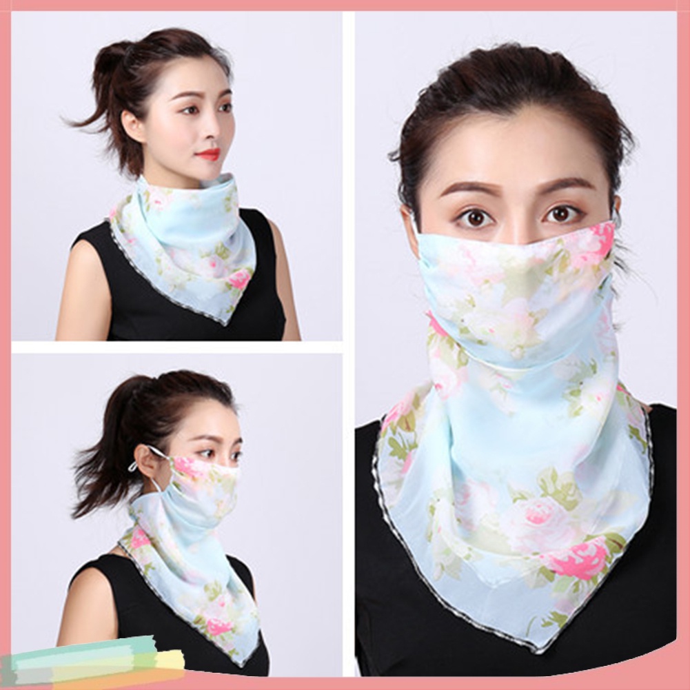 Khăn Choàng Cổ Che Mặt Chống Tia Uv In Họa Tiết Độc Đáo Hợp Thời Trang Cho Nữ