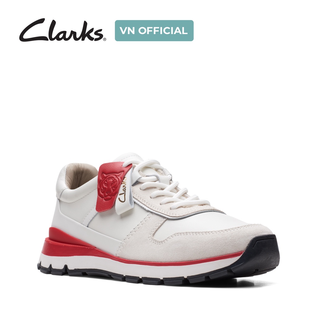 Giày Thể Thao Da Nam CLARKS MoveLite Lace màu White