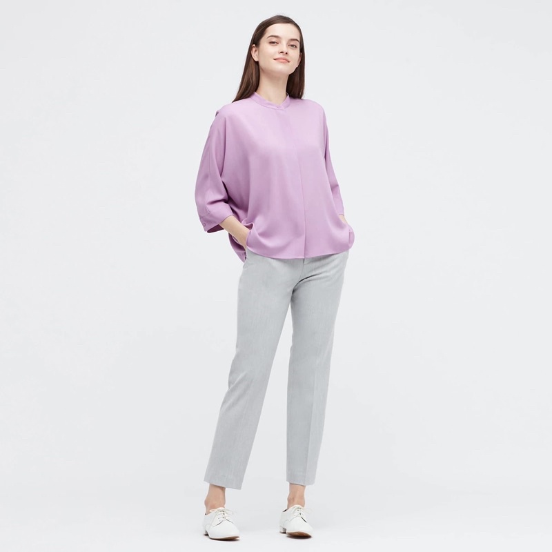 Áo sơ mi Rayon UNIQLO  bill web trong ảnh