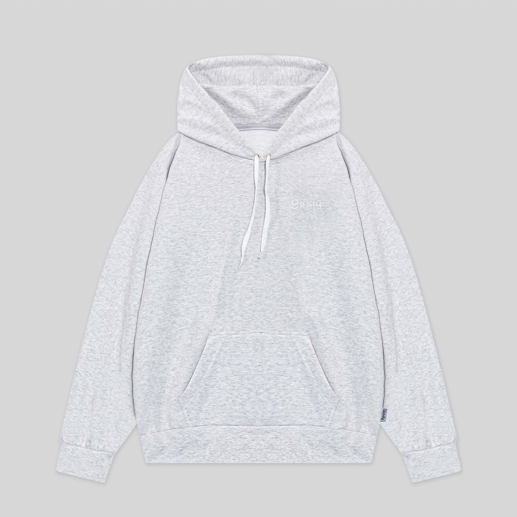 Áo hoodie form rộng trơn nam nữ GINDY đủ màu dài tay có mũ basic unisex chất nỉ bông thời trang thu đông A034 A093