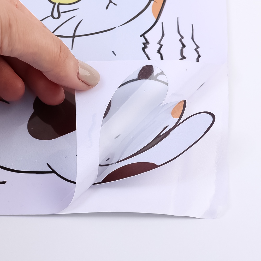 Đề Can Dán Trang Trí Xe Hơi / Xe Tải / Mũ Bảo Hiểm Hình Mèo Leo Trèo Vui Nhộn Sáng Tạo