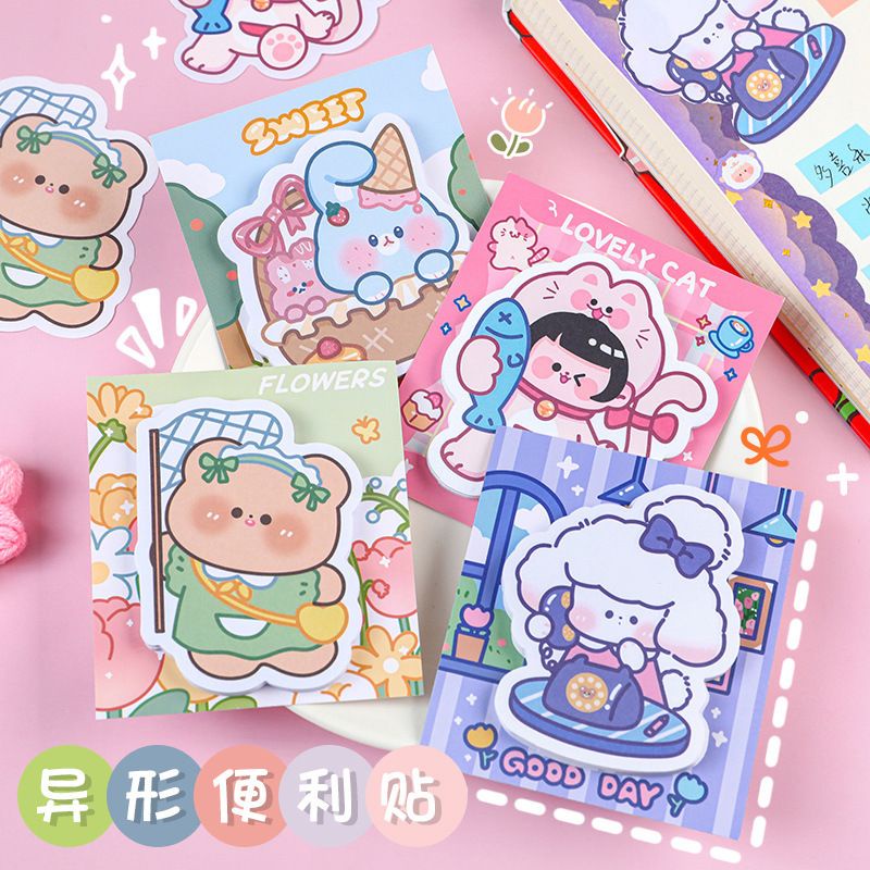 Giấy Ghi Chú, Giấy Note bé gái bò sữa kỳ lân Đáng Yêu