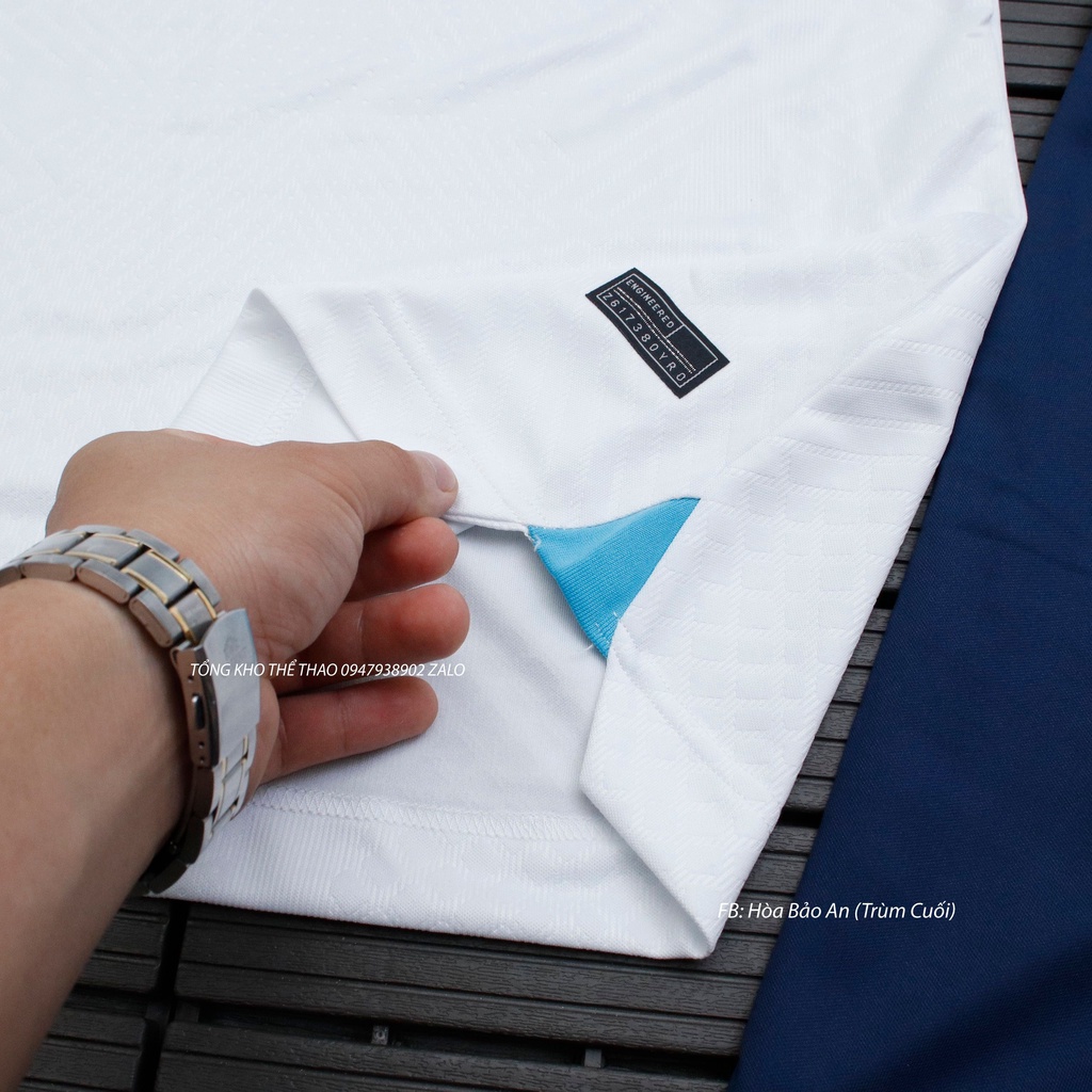 Áo Bóng Đá Đội Tuyển Anh WC 2023 - Set Bộ Quần Áo Đá Banh Tuyển Anh Sân Nhà W.Cup Mẫu áo Trắng Quần Xanh Than