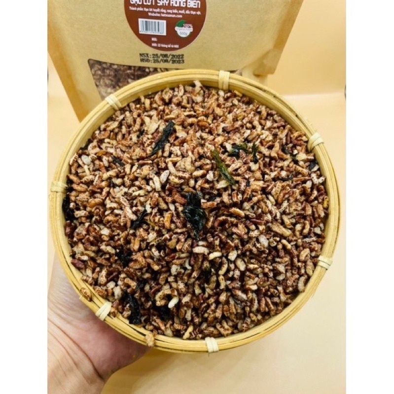 Gạo lứt sấy giòn thơm ngon 500gr