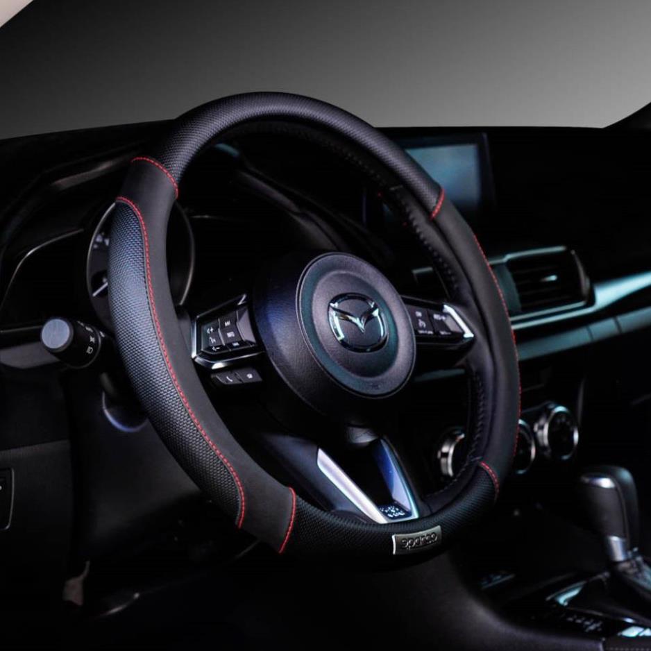 Bọc vô lăng ô tô cao cấ  Sparco chính hãng mã 1113BKS - toyota ford honda hyundai kia bmw suzuki mitsubishi mec | BigBuy360 - bigbuy360.vn