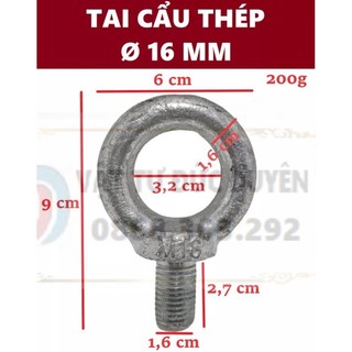 Tai cẩu thép, bulong tròn