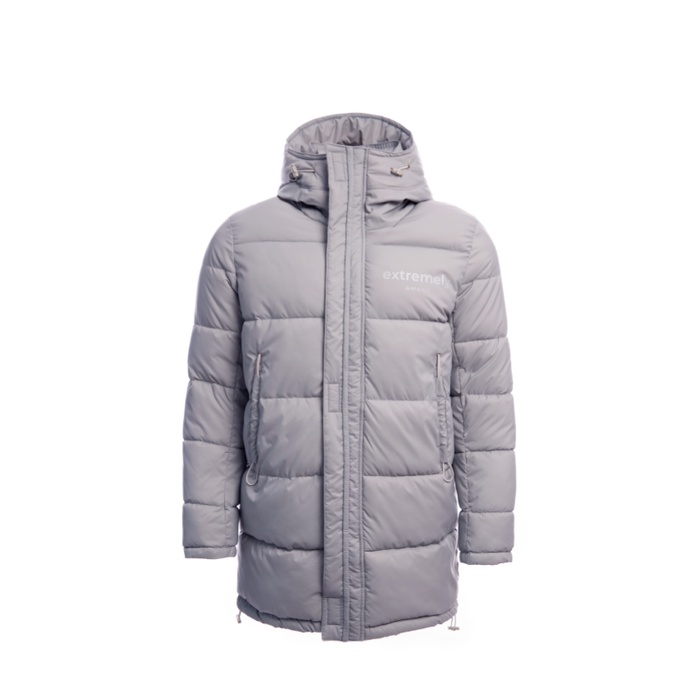 Áo Khoác Amand Puffer Overcoat - Black/Grey