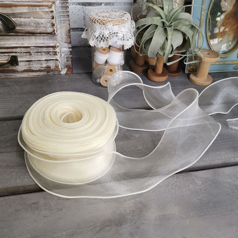 Cuộn Dây Ruy Băng Nhiều Màu Sắc 2.2 / 6M Dùng Gói Quà / Làm Đồ Thủ Công DIY