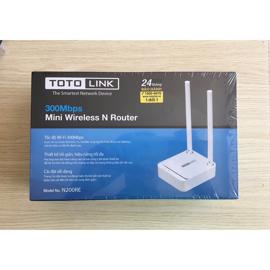Giá siêu tốt  Bộ Phát Wifi Chuẩn N Tốc Độ 300Mbps TotoLink N200RE