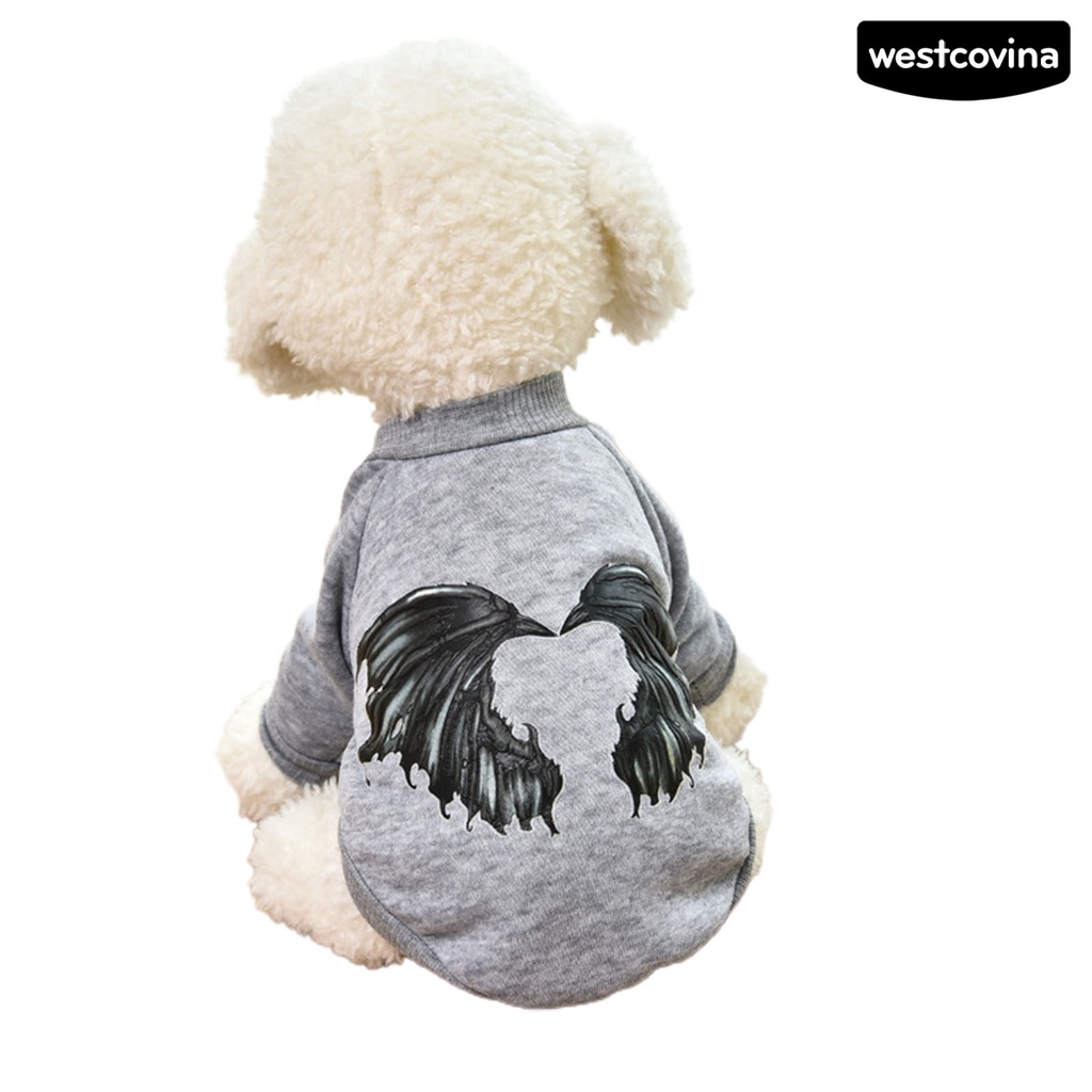 [COD]♘Áo Thun DàI Tay ẤM ÁP, HọA TiếT HoạT HìNh Cho Thú Cưng