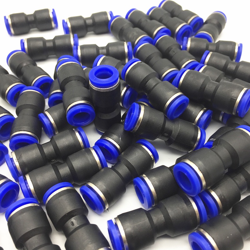 Khớp Nối Hai Chiều Bằng Nhựa PU4-16mm Chuyên Dụng van khí nén van xả khí nén
