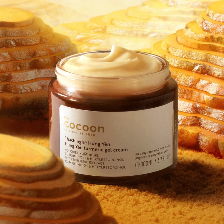 Kem Dưỡng Cocoon Sáng Da Dạng Thạch Từ Nghệ Hưng Yên Turmeric Gel Cream