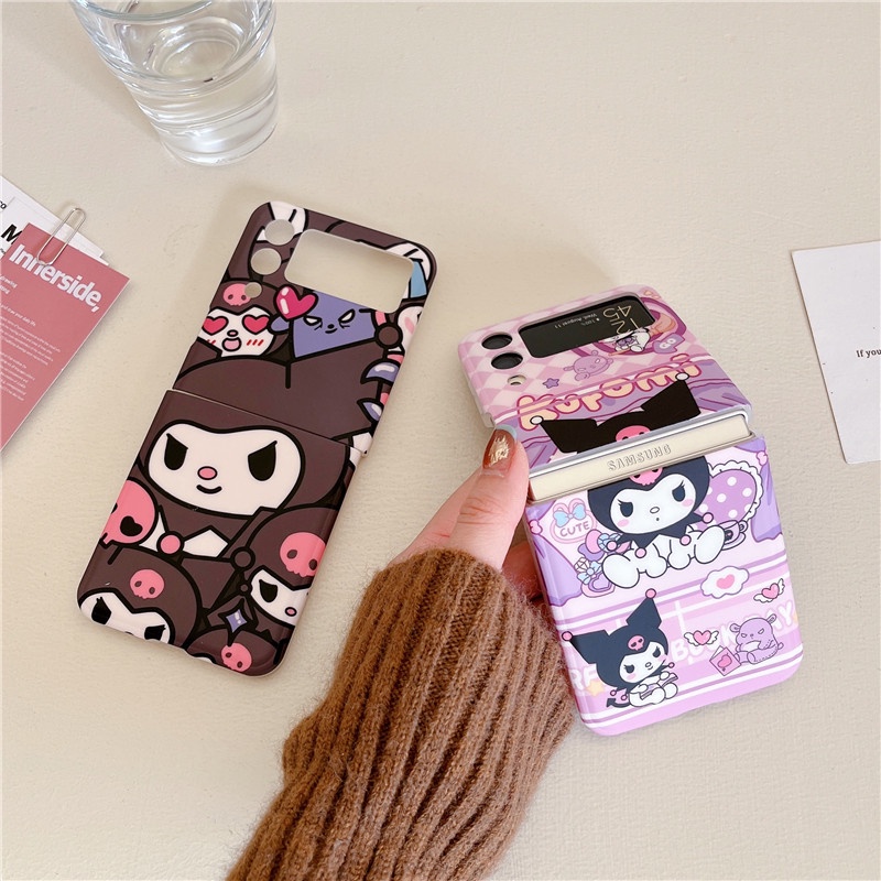 Hoạt Hình Bao Da Điện Thoại Nắp Gập Siêu Mỏng Chống Sốc Hình koulomi Dễ Thương Cho samsung galaxy z flip 4 z flip 5 z flip 4 flip 4 z flip 5 Ốp