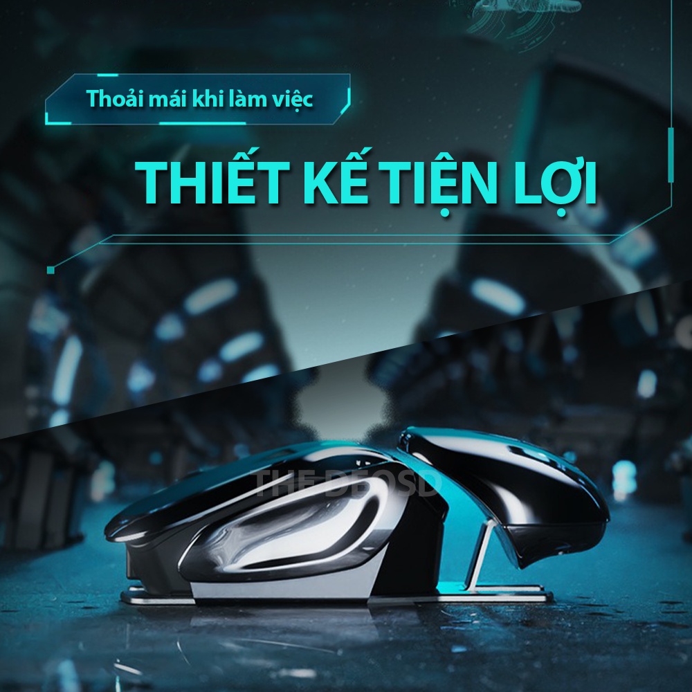 Chuột Bluetooth Không Dây Máy Tính / Laptop - Dùng 2 Tháng / Lần Sạc - The Deosd