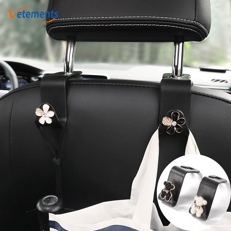 Móc Treo Túi Mua Sắm / Đồ Dùng Hình Gấu Hoạt Hình Bằng Nhựa Gắn Ghế Ngồi Xe Hơi