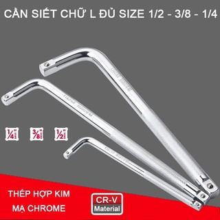Cần siết, vặn chữ l đầu cong đủ loại 1/2, 3/8, 1/4 chiều dài khác nhau
