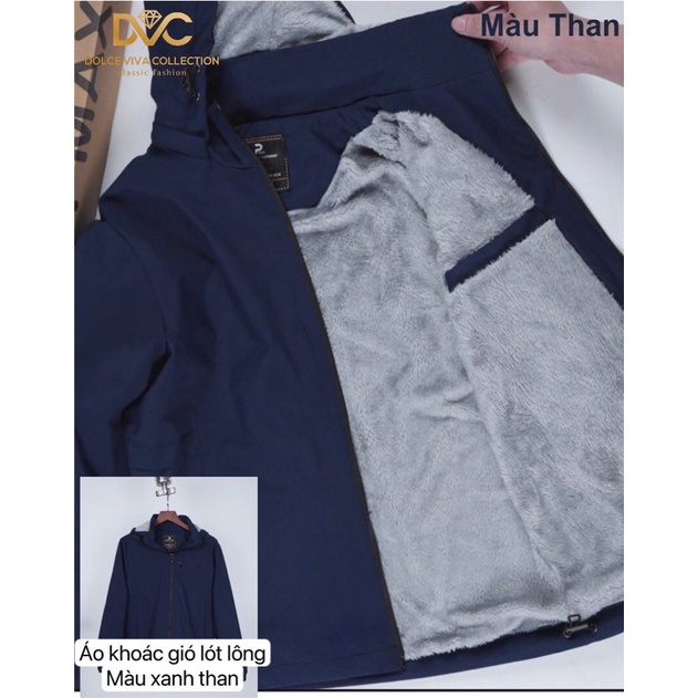 Áo khoác gió lót lông siêu ấm dành cho nam và nữ