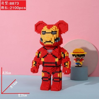 Bộ đồ chơi lắp ráp gấu bear brick size 35cm (tặng kèm búa)