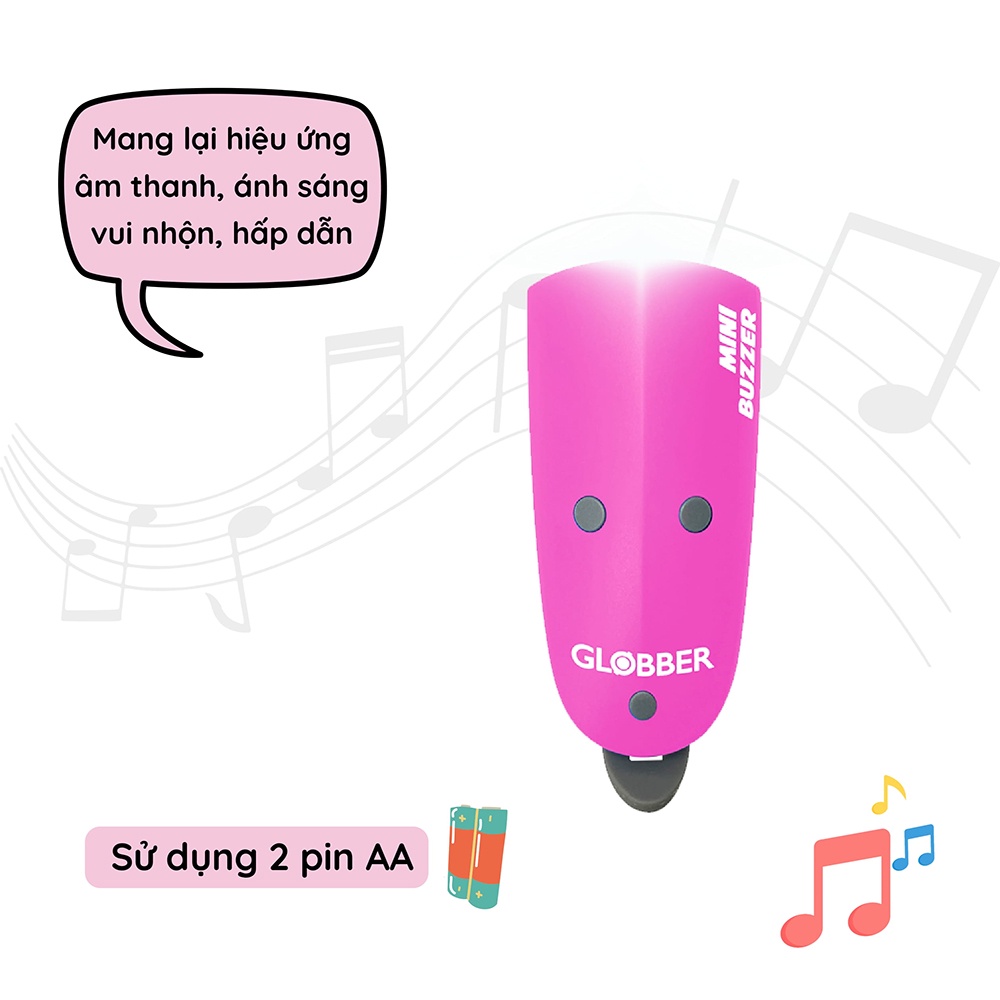 Bộ Tín Hiệu Còi, Đèn Globber Mini Buzzer – Hồng