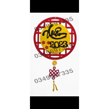 liễn tròn treo trang trí decor nhà cửa, trường lớp tết