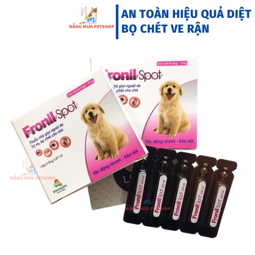 Nhỏ gáy loại bỏ ve rận, bọ chét cho chó mèo Fronil