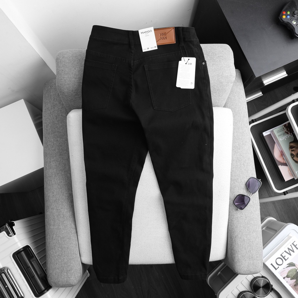 Quần Kaki Dài Giả Jean DÁNG SLIM FIT Chất Cotton Co Giãn Hàn Quốc Trẻ Trung, BigSize 100kg - location.menstore