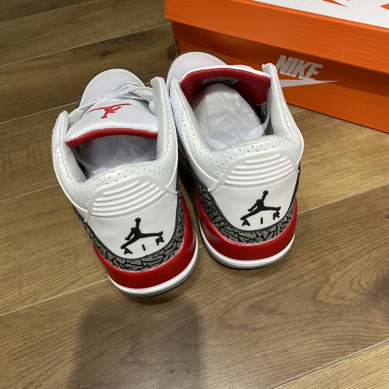 Giầy Jordan 3 trắng đỏ chất đẹp Fullbox