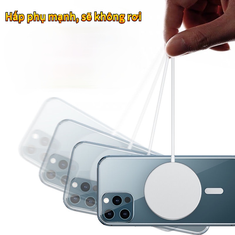 Ốp Lưng Iphone Trong Suốt Từ Tính Hỗ Trợ Sạc Không Dây Cao Cấp Đóng Hộp Đẹp x/xs/11/12/13/14/pro/max/plus