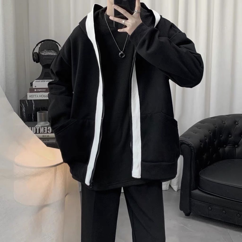 Áo khoác MEEC trắng unnisex nam nữ hàn quốc freesize <90kg