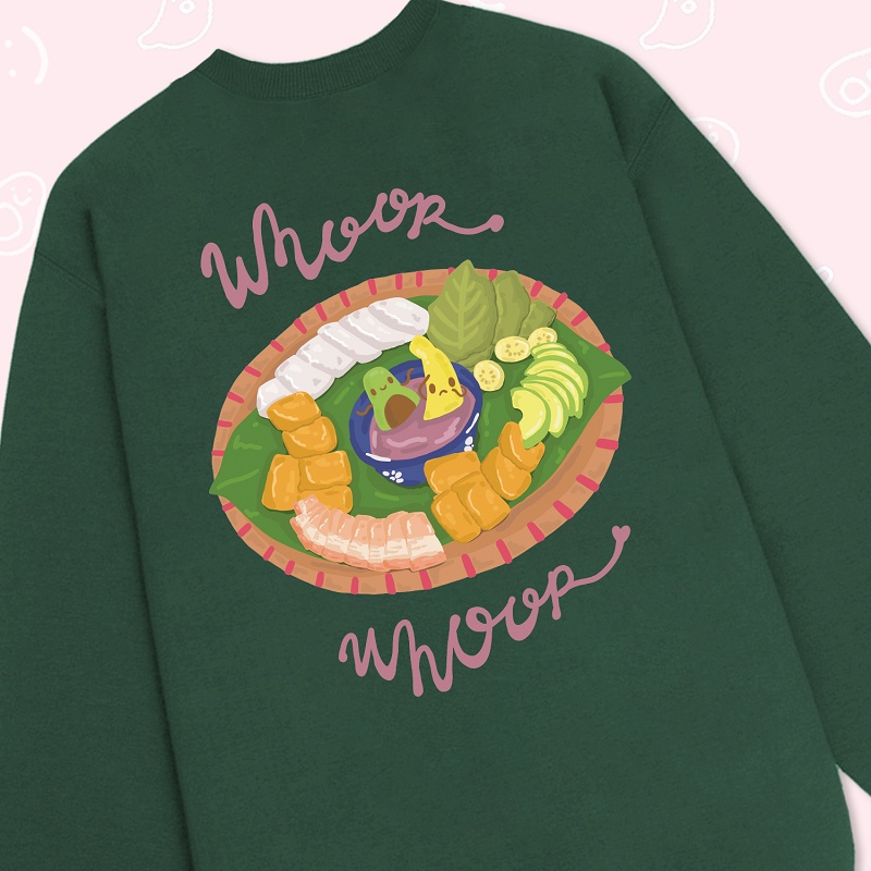Áo Sweater WHOOP. “Mlem Bún Đậu”