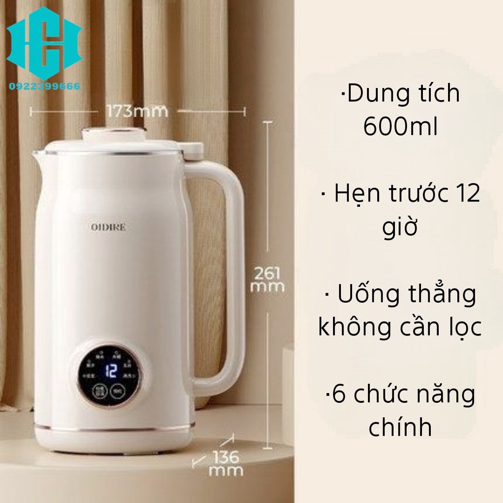 Máy Làm Sữa Đậu Nành OIDIRE Của Đức Nấu Tự Động